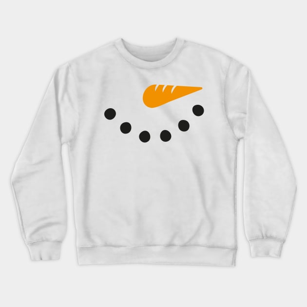 snowman face Crewneck Sweatshirt by MZeeDesigns